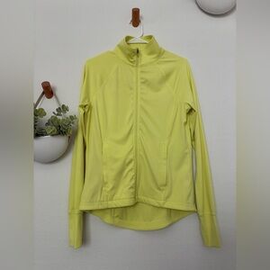 Lou & Grey Neon Yellow Full-Zip Bomber Jacket